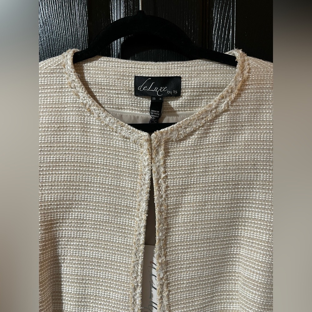 NEW DeLuxe By It Boucle Long Line Jacket NWT - Picture 2 of 8